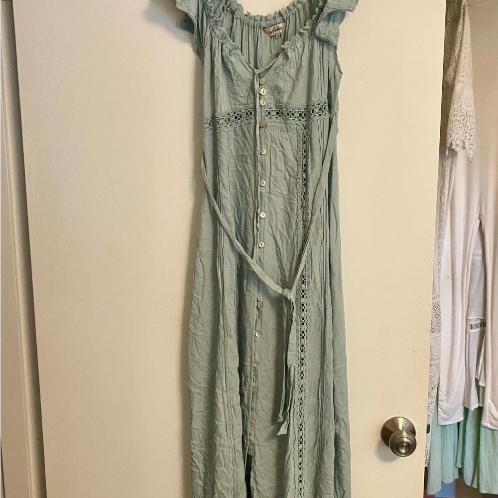 Arnhem blue button dress